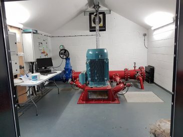 Inside the turbine house