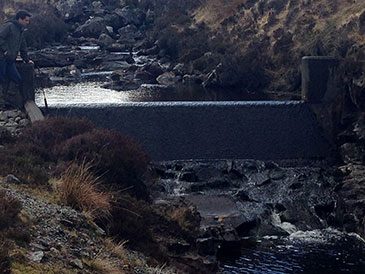 . Pre-existing water intake weir.