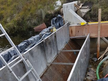 Enlarging the water intake structure