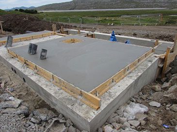 Turbine house construction at Gleann Dubhlinn