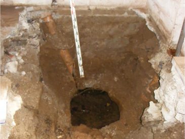 Digging out the old draft tube