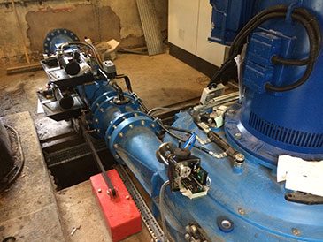 Crossflow turbine at Pale Hall