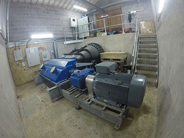 Crossflow turbine at Cochwillan