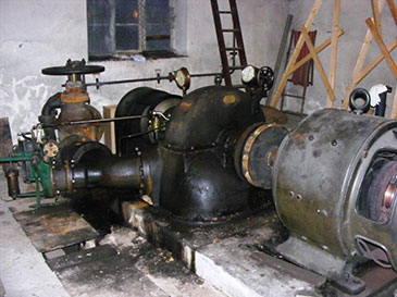 1920&rsquo;s Gilkes turbine at Pale Hall.