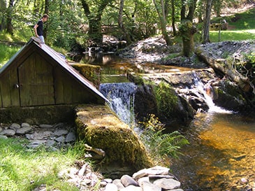 Water intake on Afon Caletwr
