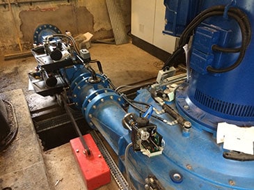 New turbine at Pale Hall during installation