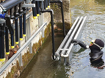 Installation of a FireFlo heat collector