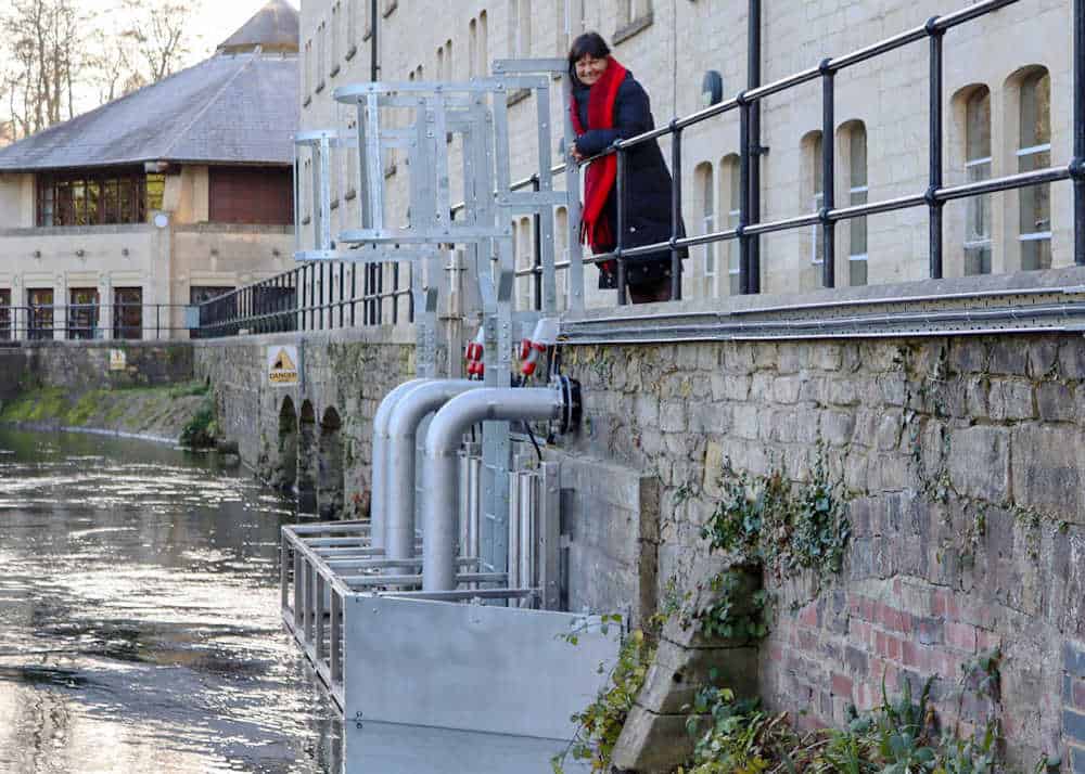 Ebley Mill heat collectors