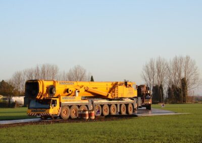 6 Main crane accessing the site
