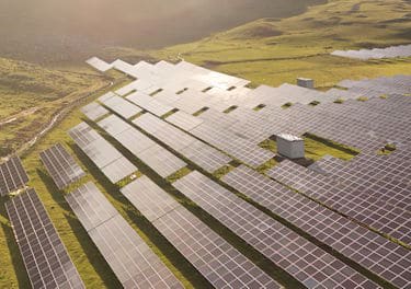 Large ground mounted premium solar PV installation