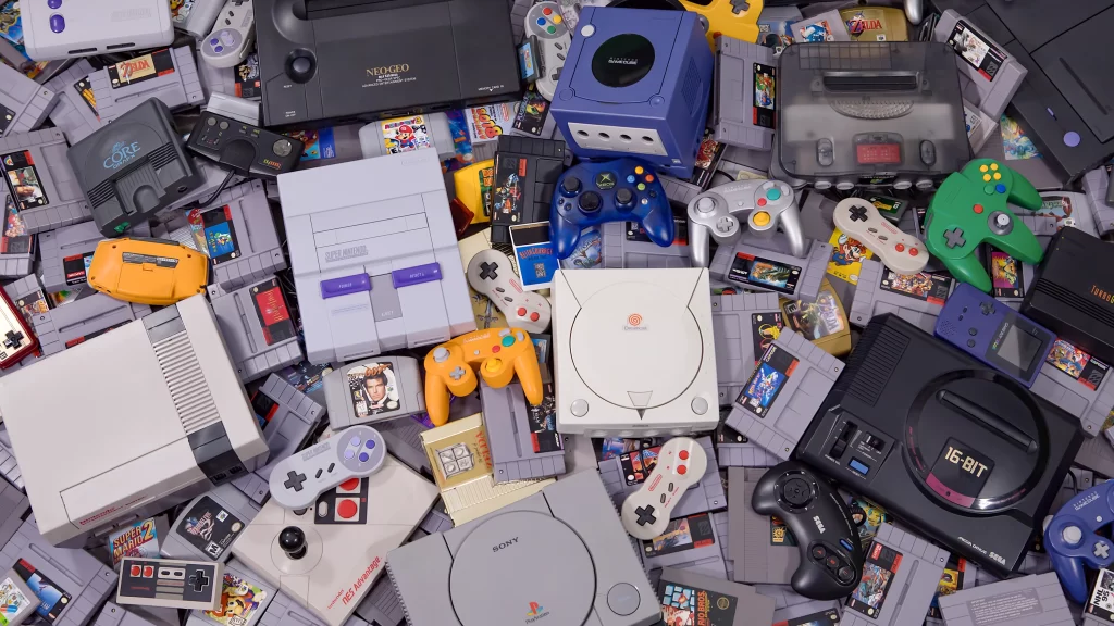 An image that shows Retro Video Games