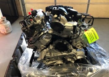 Engine assembly for truck repair at Rob's Truck & Auto Repair.