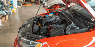 Oil changing at auto repair shop New york