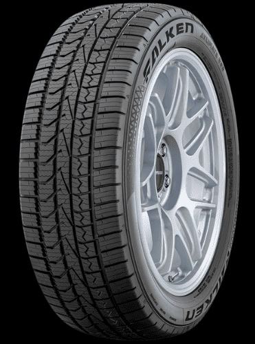 Falken tire with alloy wheel at Sanfelippo Auto Repair.