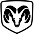 Schimpfs Garage logo with ram head emblem in black and white.