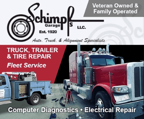 Expert truck, trailer, and tire repair services at Schimpfs Garage.