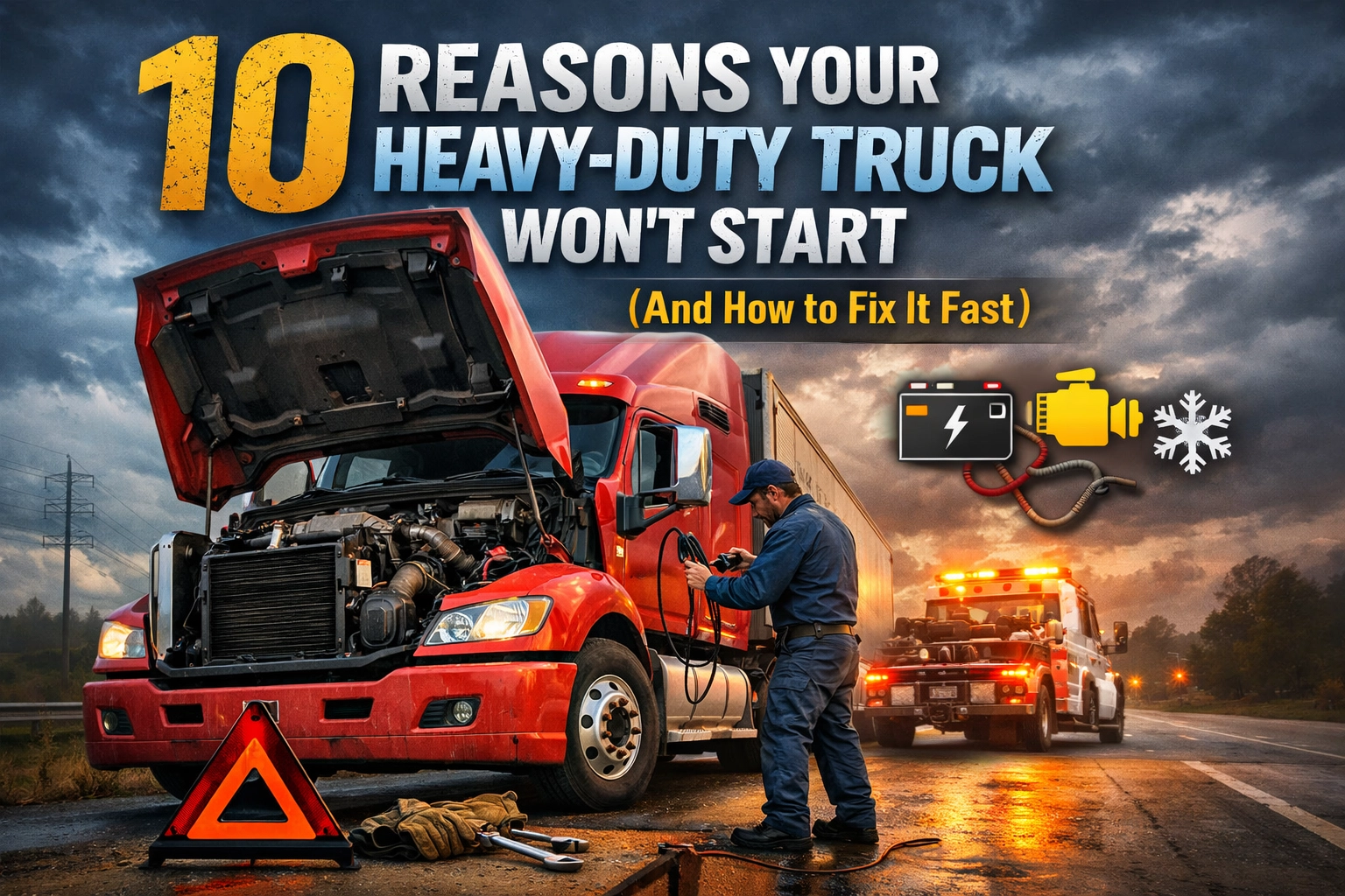 Heavy-duty truck won't start? Discover top reasons and quick fixes for truck starting issues.