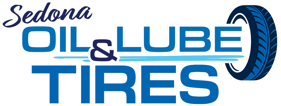 Sedona Oil & Lube tire service station with vehicle maintenance tools.