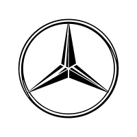 Mercedes-Benz logo, luxury car brand emblem, representing quality and performance.