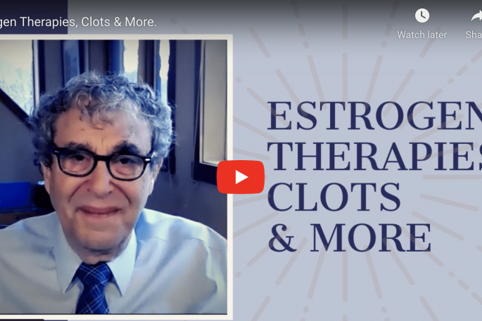 Menstrual migraines. Estrogen without the risk of having a stroke.