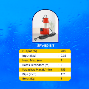 Pompa dengan Batas Terendam 5m