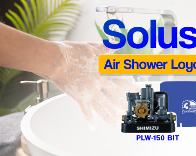 Air Shower Loyo? Pakai Pompa Booster SHIMIZU PLW-150 BIT!