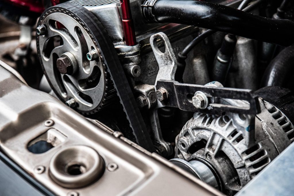 Engine components during routine and preventive maintenance.