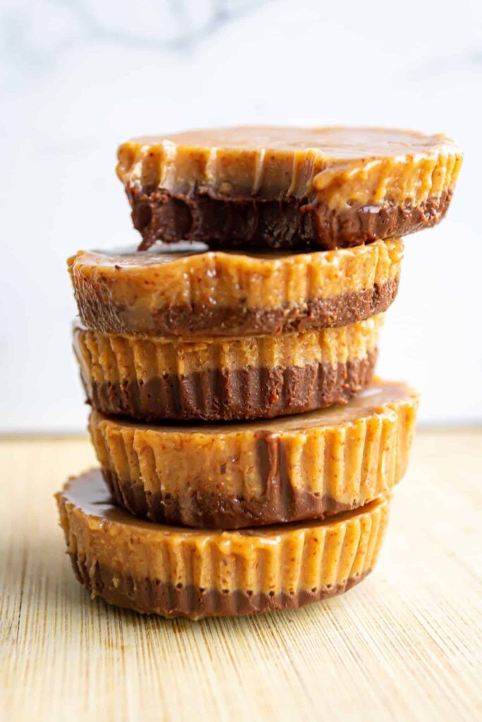 raw vegan almond butter cups