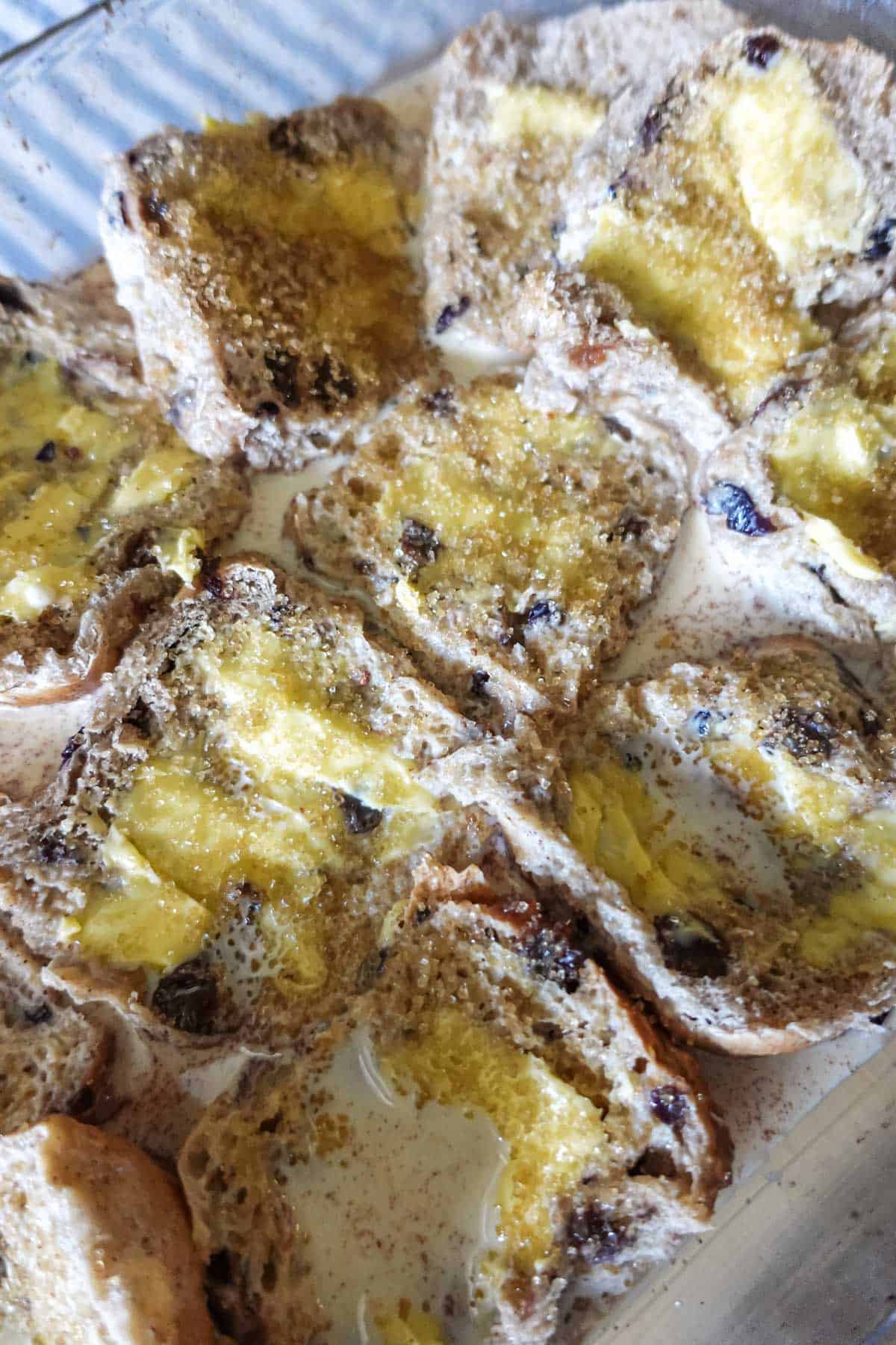 Creamy breakfast casserole with eggs, cheese, and sausage topped with bread crumbs and herbs, perfect for easy brunch or weekend mornings.