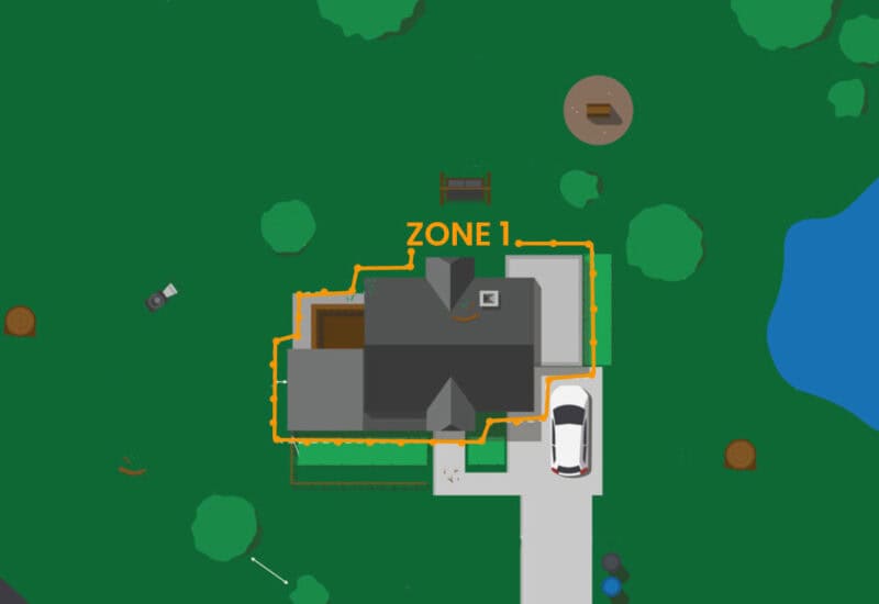 An image that shows Defensivle Space Z1a