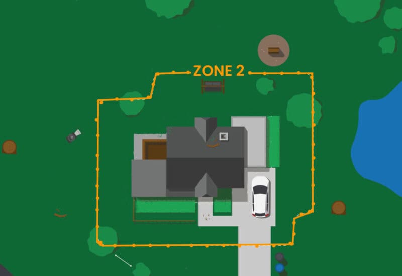 An image that shows Defensivle Space Z2a