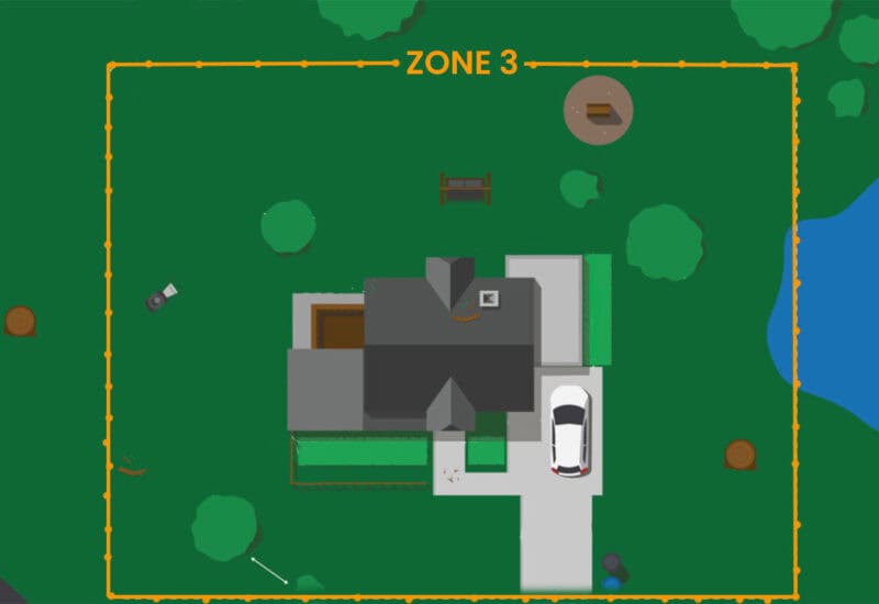 An image that shows Defensivle Space Z3a