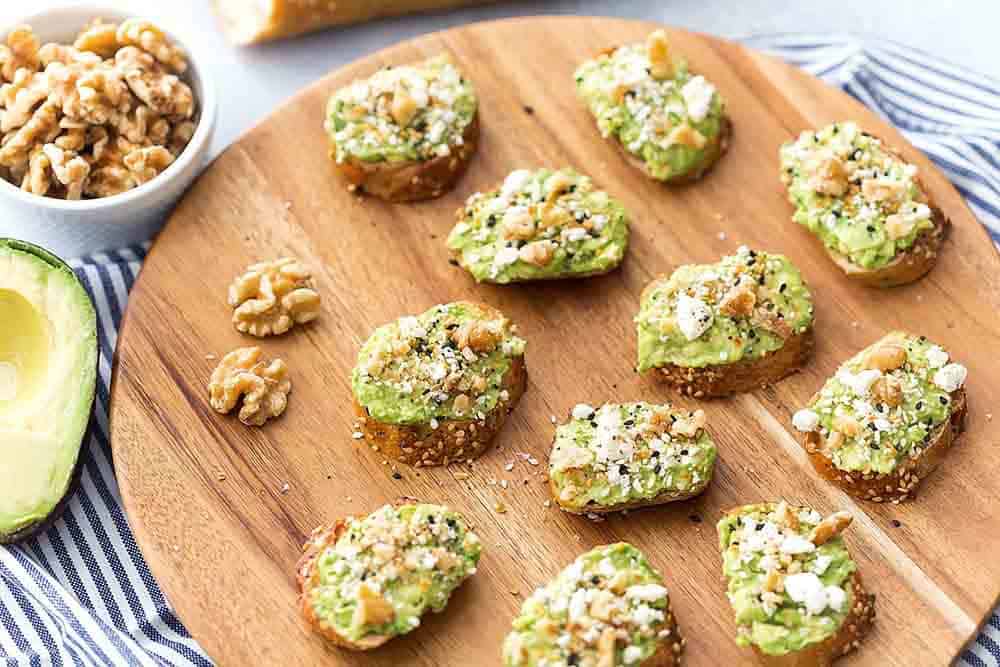 Miniature Avocado Toasts