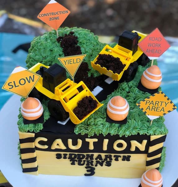 Under Construction Cake