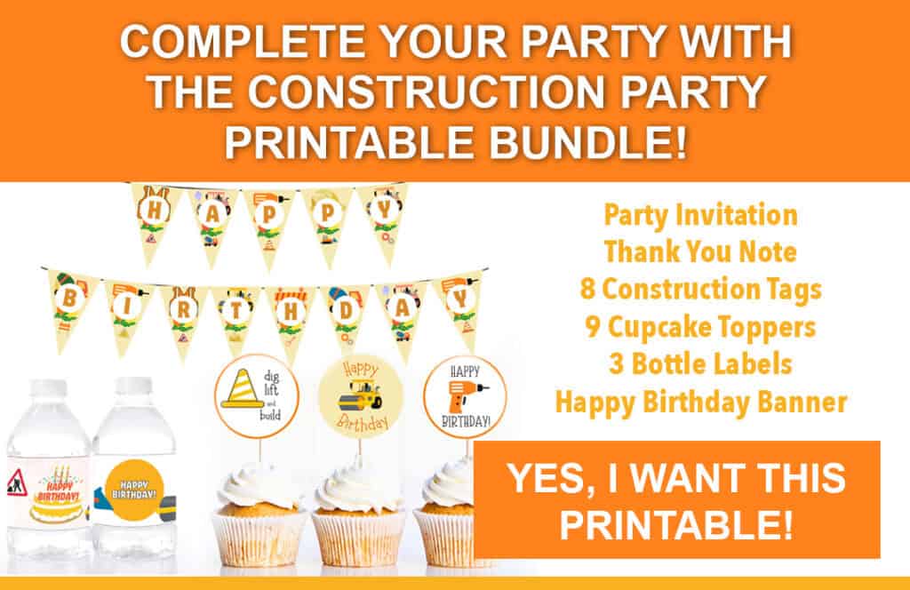 Construction Party Printable Bundle