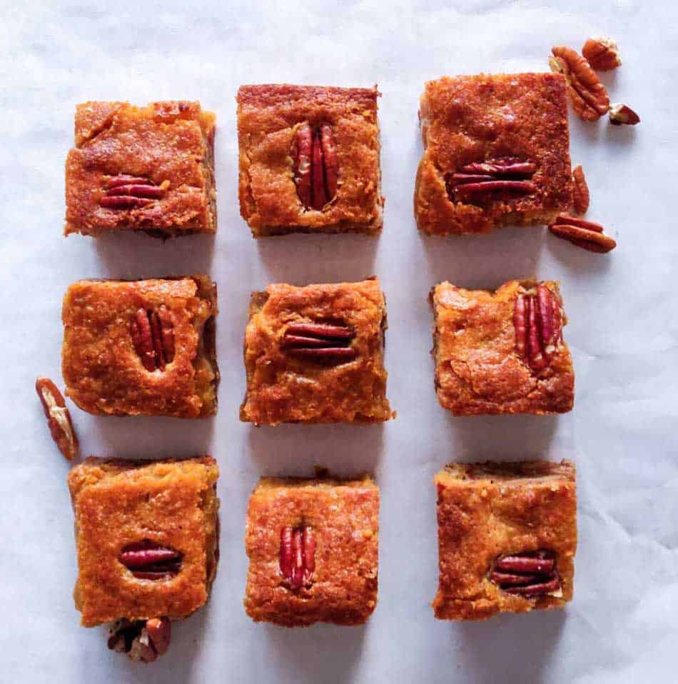 Maple Pecan Blondies
