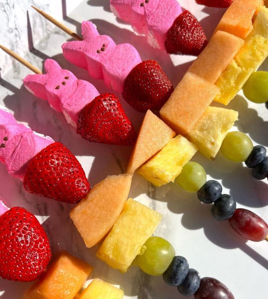 Bunny Stack Fruit Skewers