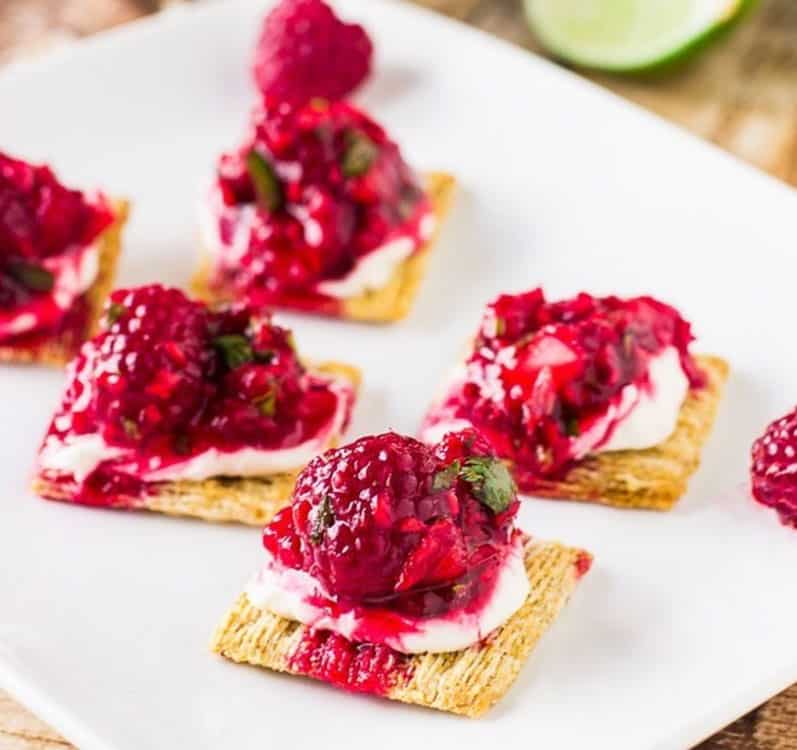 Raspberry Salsa Bites