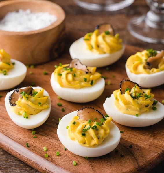 TRUFFLED DEVILED EGGS
