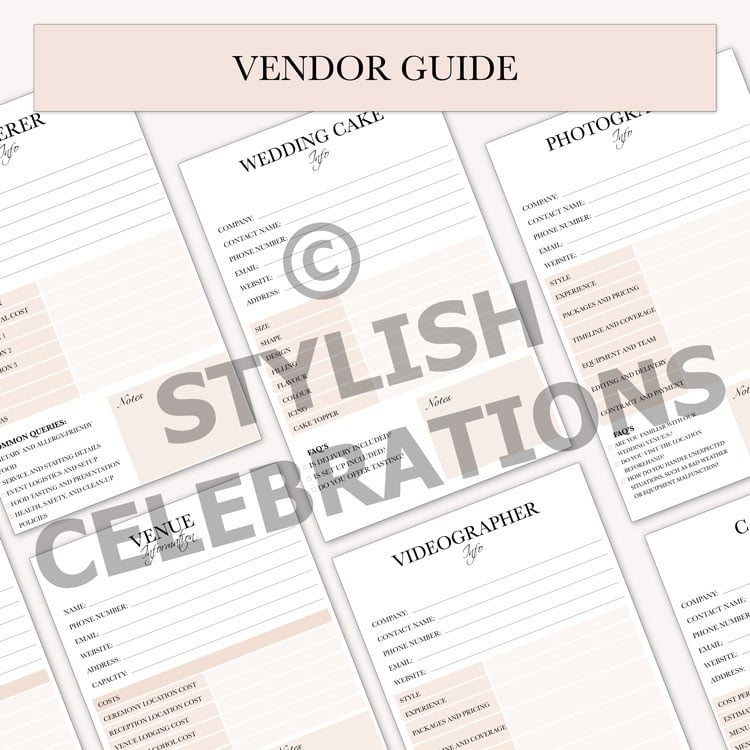 Vendor Planner