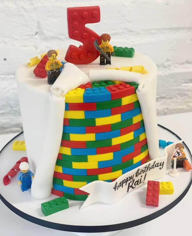 Lego Construction Cake