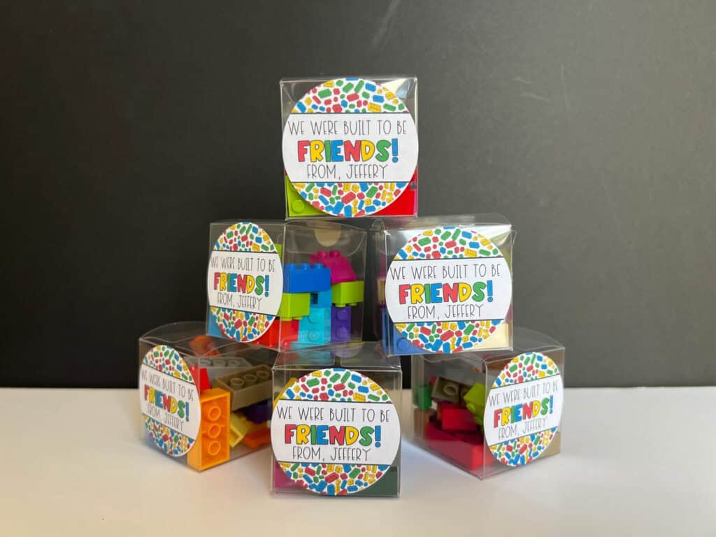 Personalized Building Bricks Goody Bag