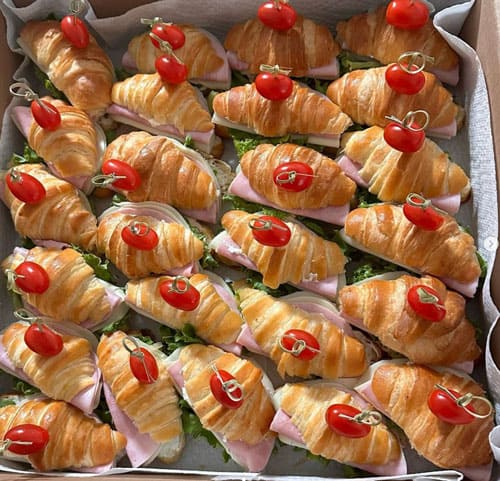Croissant sandwiches