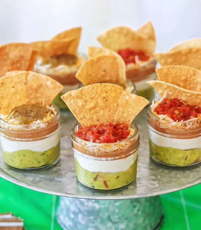 FIVE LAYER DIP CUPS