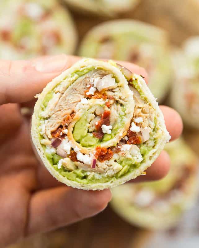 Avocado Chicken Roll Ups