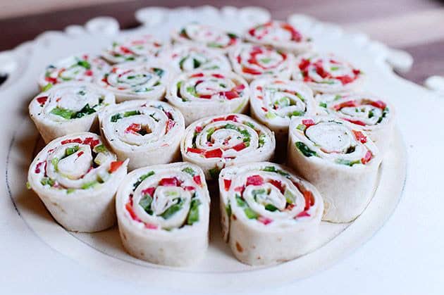 Christmas Tortilla Rollups
