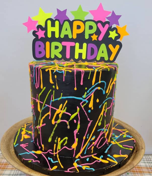 Glow In The Dark Birthday Cake