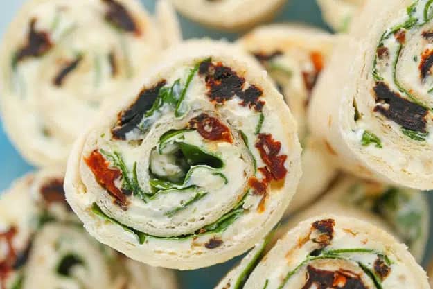Sun Dried Tomato Basil Pinwheels
