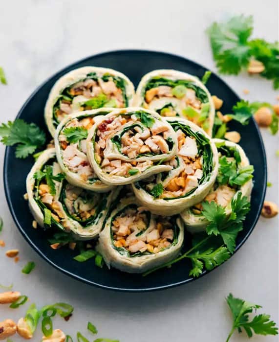 Thai Chicken Pinwheels