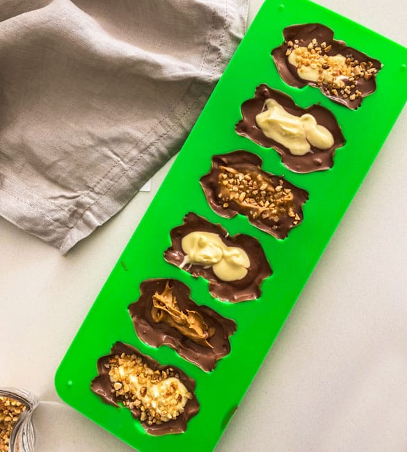 chocolate frogs in molds